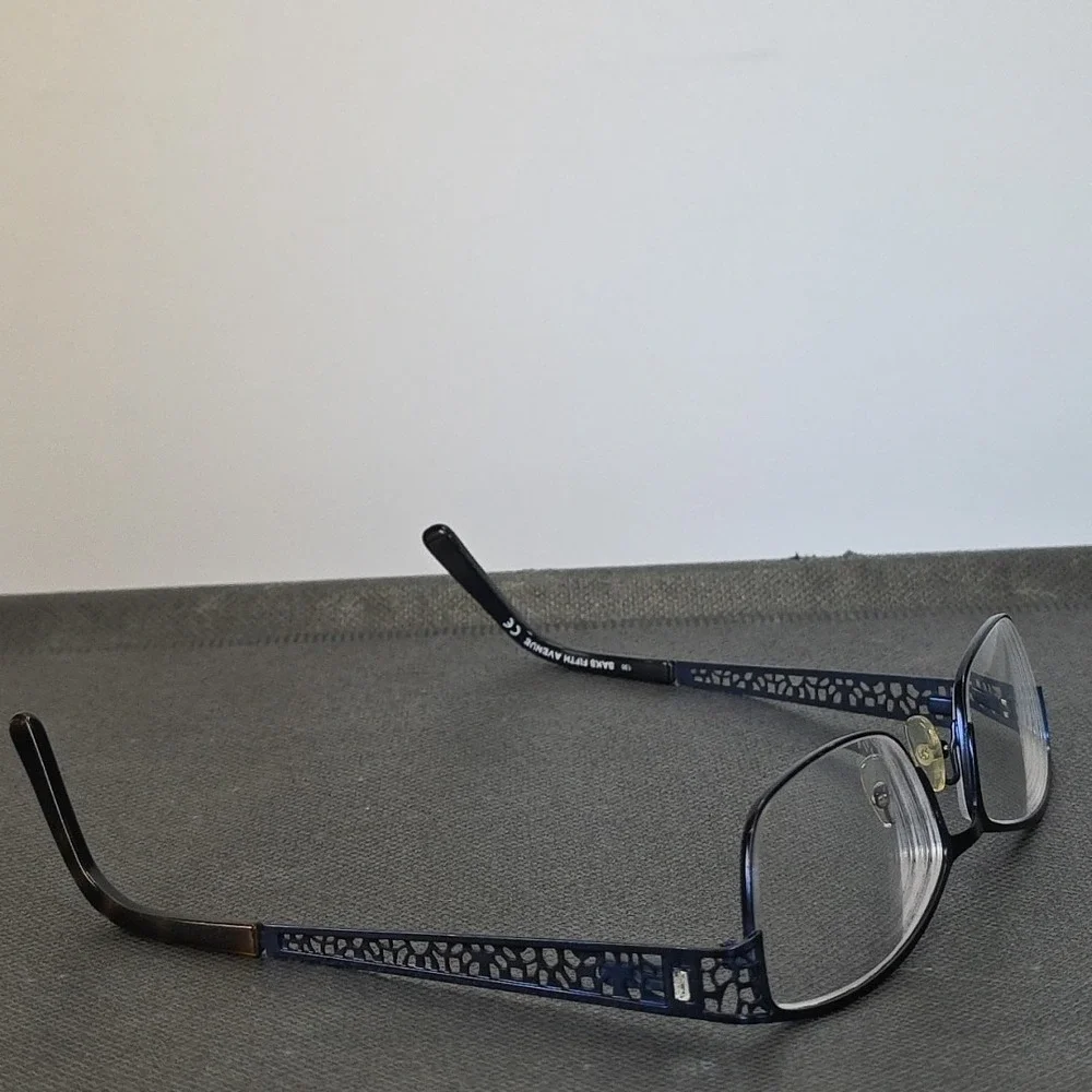 Saks Fifth Avenue Glasses Frame Blue Women's Saks‎ 202